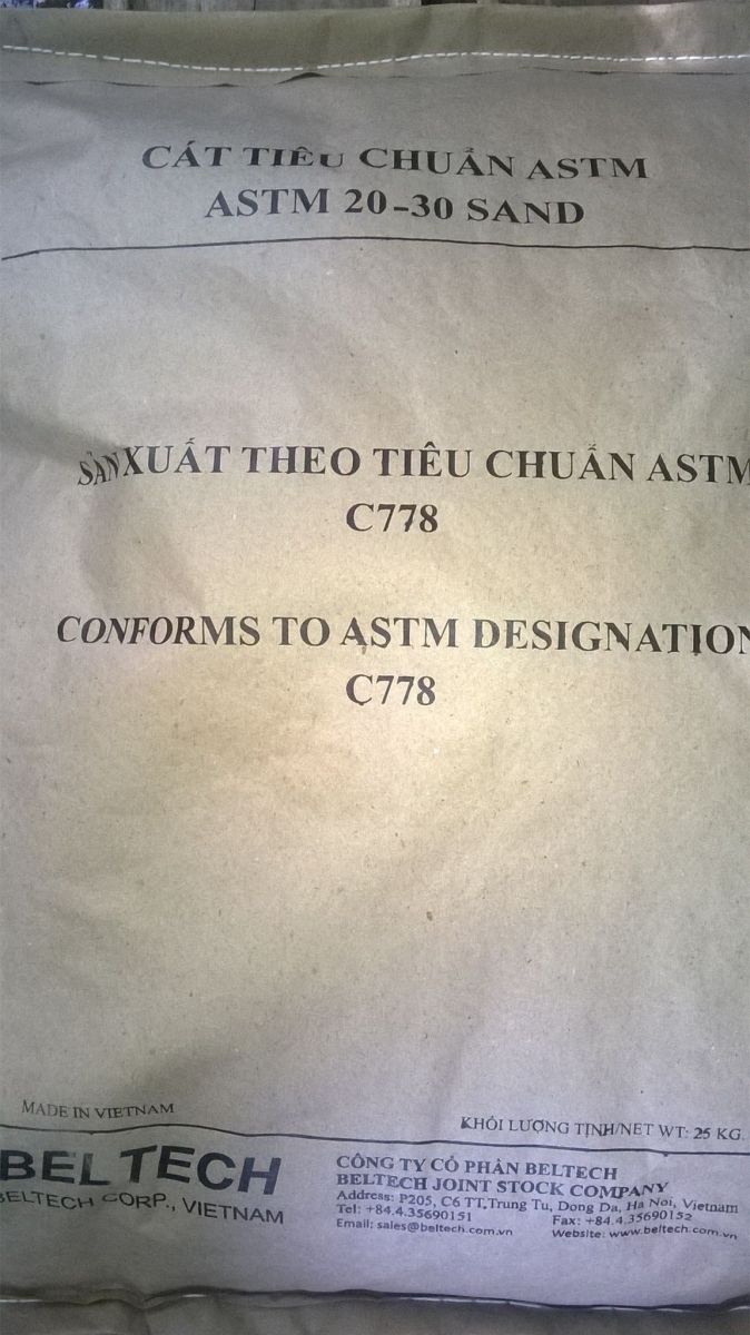 Cát tiêu chuẩn ASTM C778 20-30
